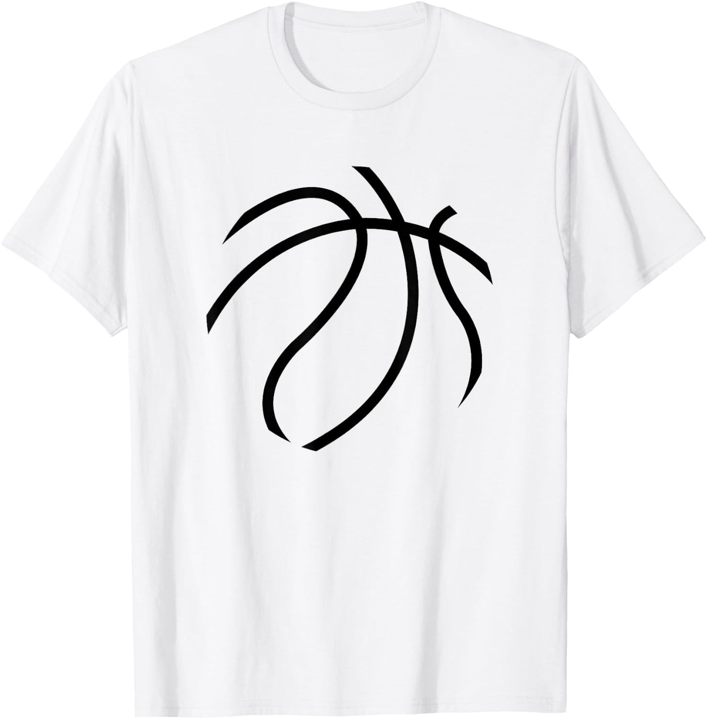 Threadrock -Kids & Adults Basketball Halloween , Orange, Small, Short Sleeve T-Shirt - T-Shirt | White