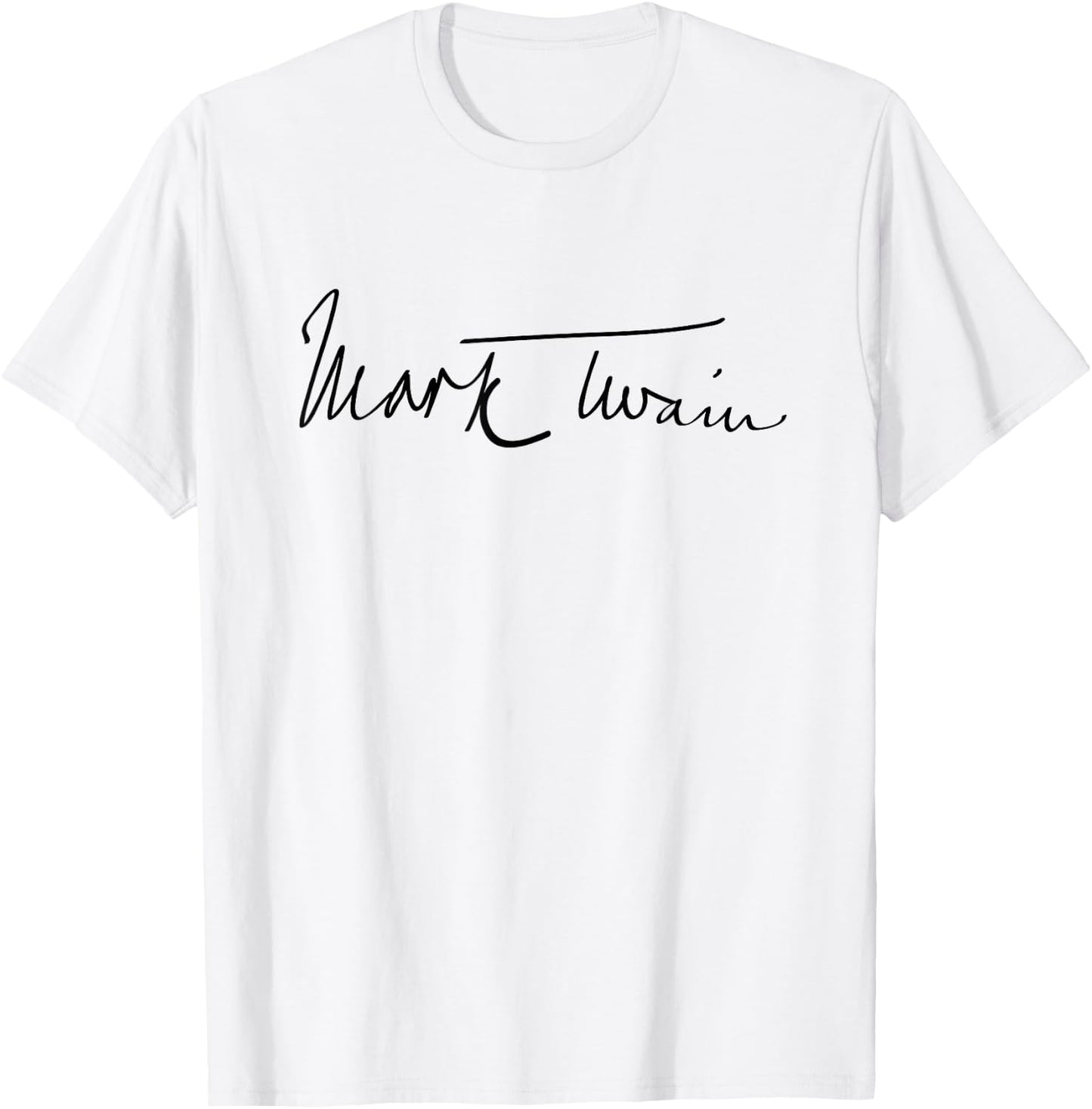 Mark Twain Authentic Signature T-Shirt - T-Shirt | White