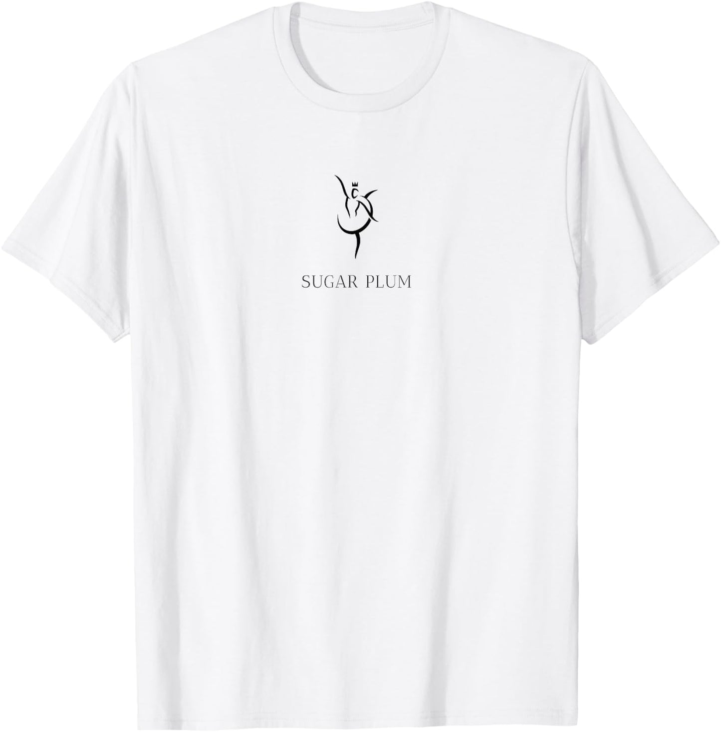 Sugar Plum Fairy Nutcracker Christmas Ballerina Graphic T-Shirt - T-Shirt | White