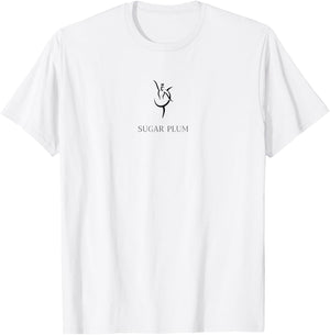 Sugar Plum Fairy Nutcracker Christmas Ballerina Graphic T-Shirt - T-Shirt | White