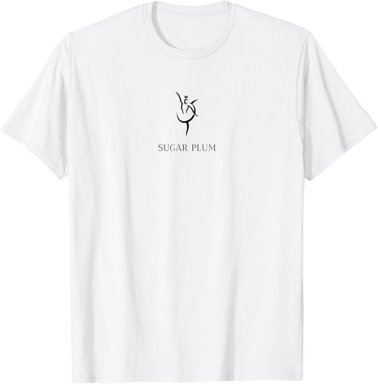 Sugar Plum Fairy Nutcracker Christmas Ballerina Graphic T-Shirt - T-Shirt | White