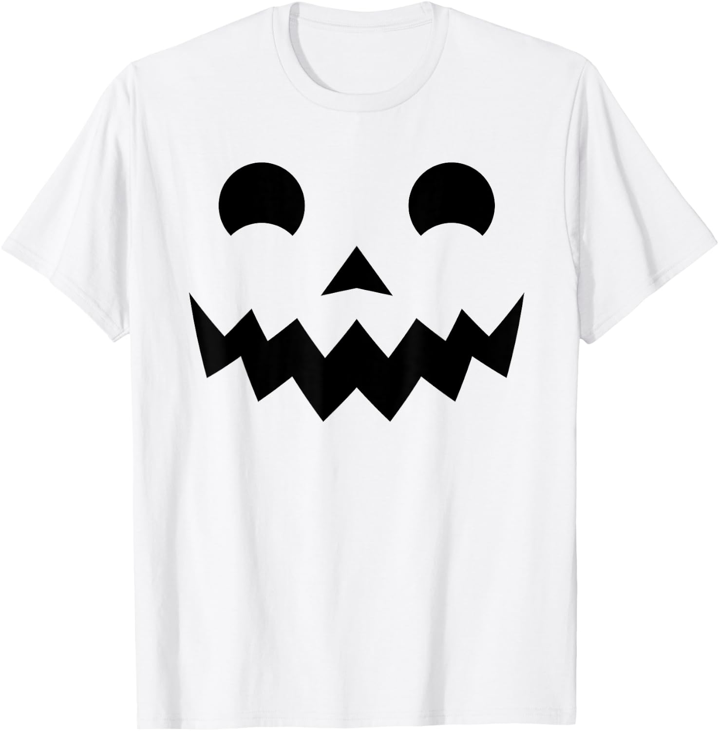 Jack O Lantern Jackolantern Pumpkin Face Funny Halloween T-Shirt - T-Shirt | White
