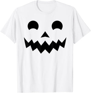 Jack O Lantern Jackolantern Pumpkin Face Funny Halloween T-Shirt - T-Shirt | White