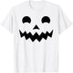 Jack O Lantern Jackolantern Pumpkin Face Funny Halloween T-Shirt - T-Shirt | White