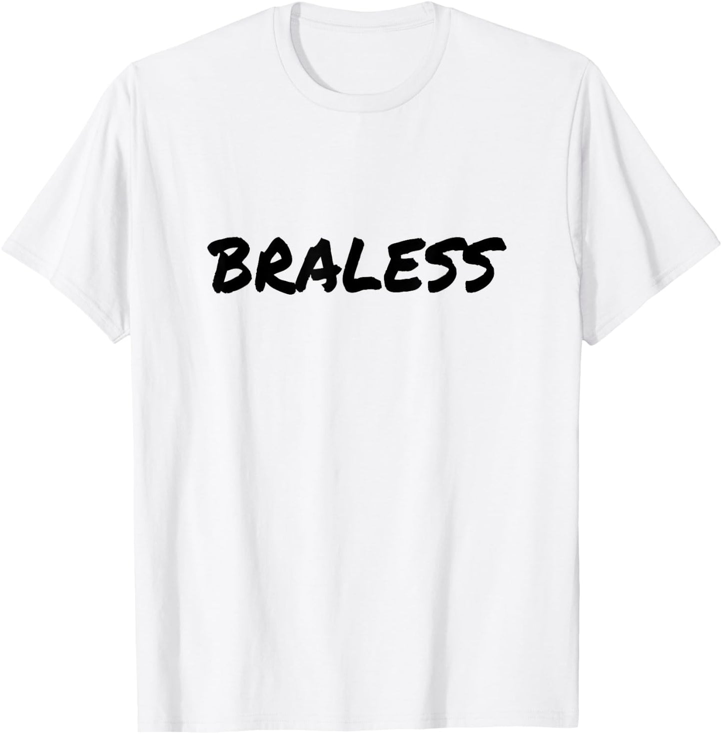 Braless Feminist Empowerment Free The Nip Go Braless Women T-Shirt - T-Shirt | White