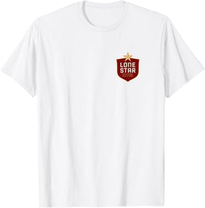 Texas Lone Star Beer Patch T-Shirt - T-Shirt | White