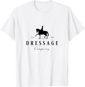 Dressur Pferd mit Dressurreiterin - Dressage Grey Horse Dressage Rider T-Shirt - T-Shirt | White