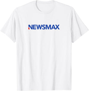 Newsmax - Real News for Real Patriots, Conservative Politics T-Shirt - T-Shirt | White