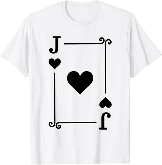 Playing Cards Costume - Jack Card - Jack of Hearts T-Shirt - T-Shirt | White