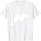 White Dolphin Silhouette Vintage Retro Fashion Zoo Animal T-Shirt - T-Shirt | White