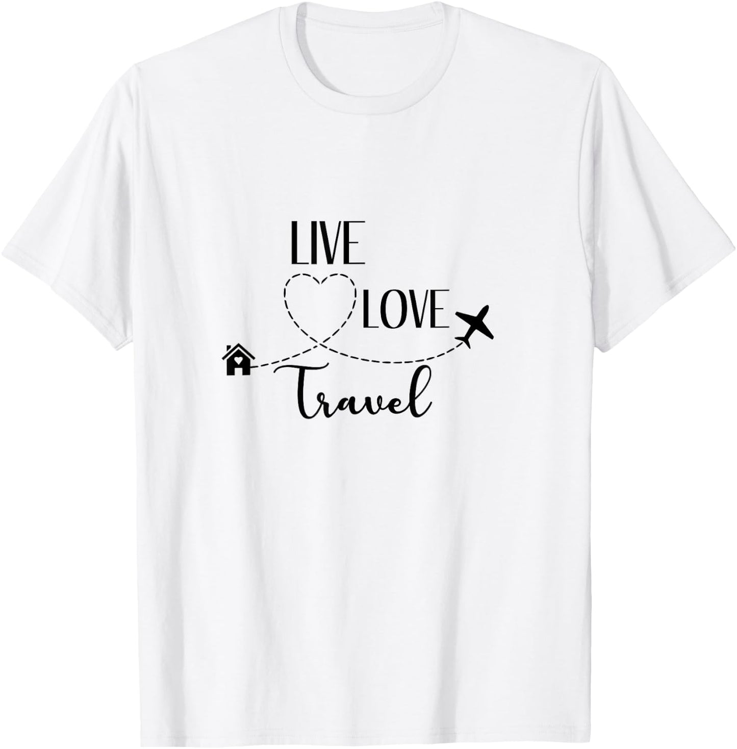 Live Love Travel T-Shirt - T-Shirt | White