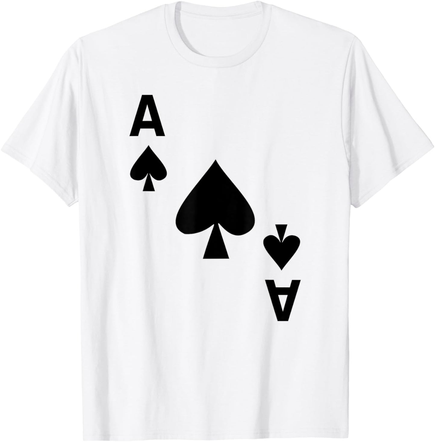 Card Game Card Spades Ace Cards Poker Fancy Dress Carnival T-Shirt - T-Shirt | White