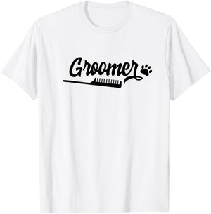 Groomer Grooming Salon Dog Animal Women T-Shirt - T-Shirt | White