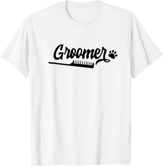 Groomer Grooming Salon Dog Animal Women T-Shirt - T-Shirt | White