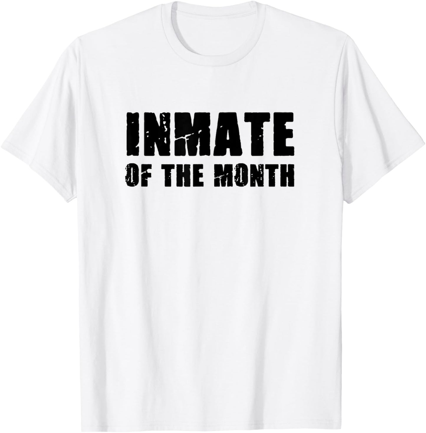 Prisoner Costume Prison Inmate of the Month County Jail T-Shirt - T-Shirt | White