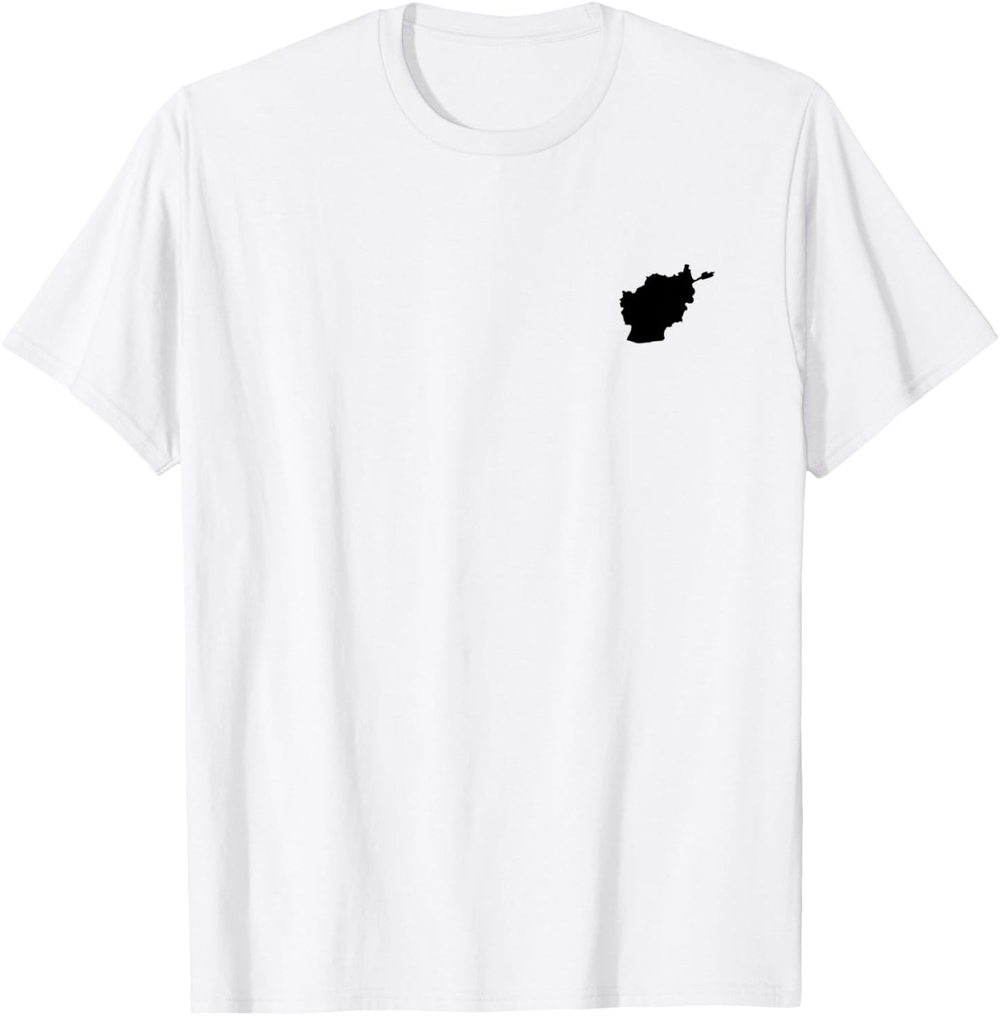 Afghanistan Map T-Shirt - T-Shirt | White
