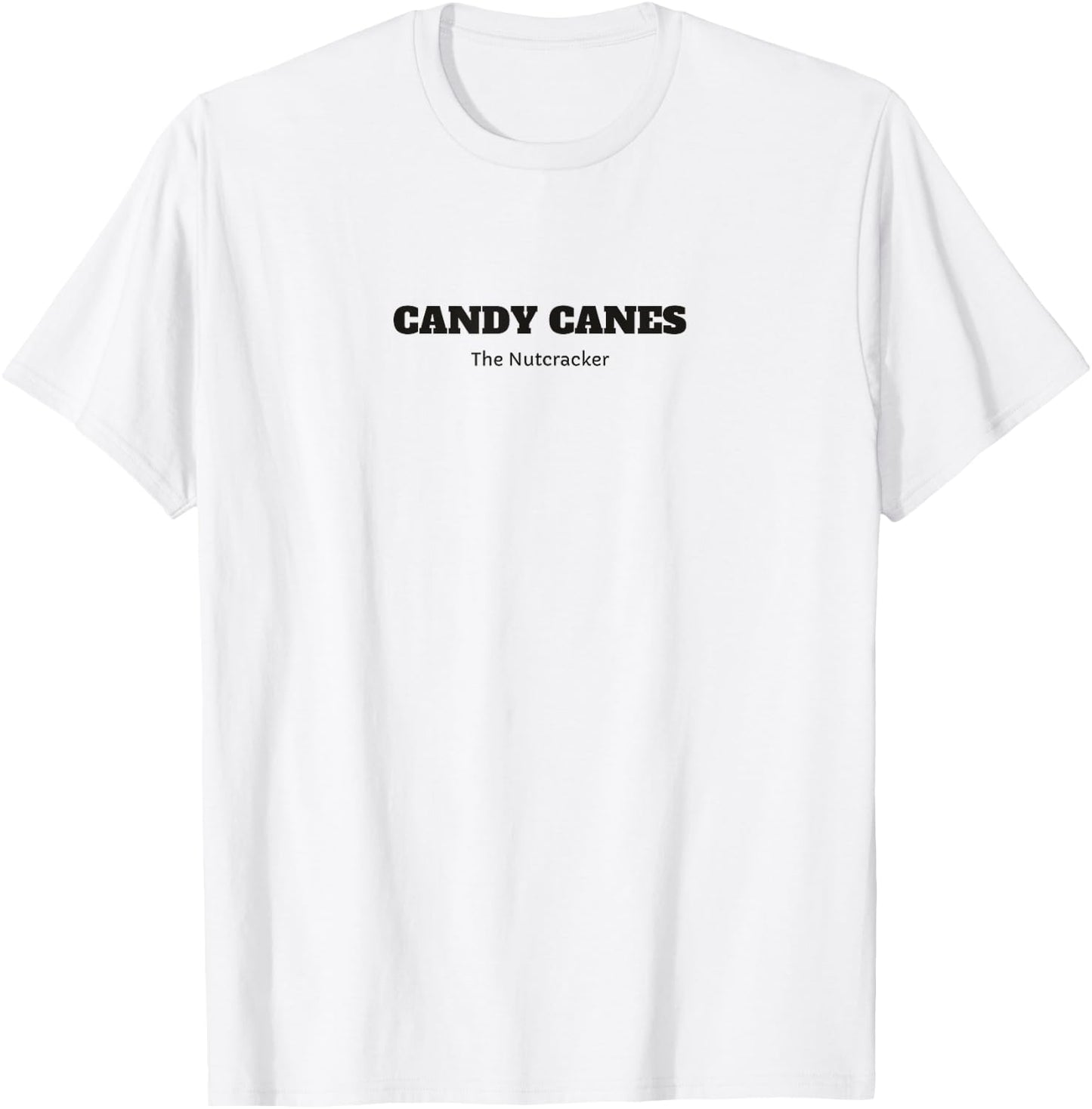 CANDY CANES HOOPS NUTCRACKER Christmas Ballet Dancer Graphic T-Shirt - T-Shirt | White