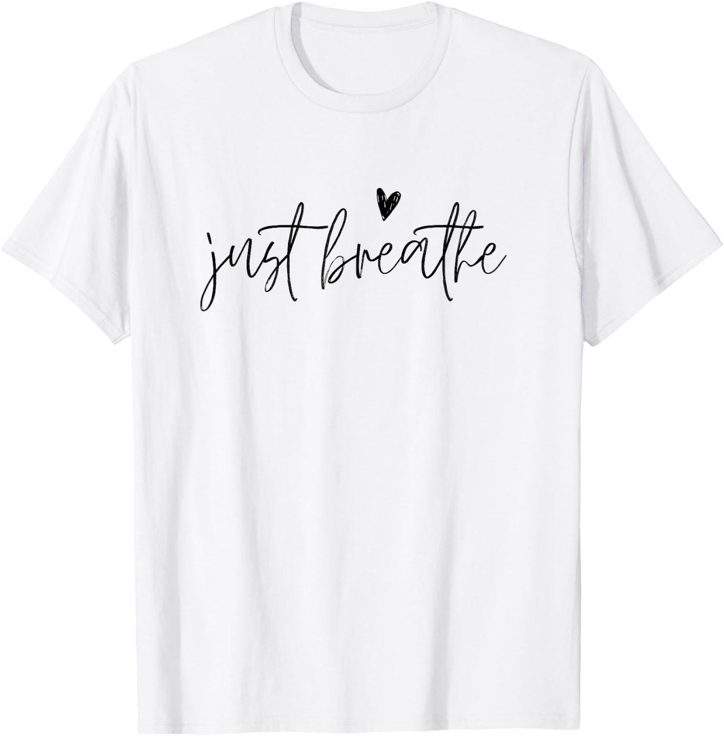 Just Breathe Yogi Yoga Mom Lover Teacher Meditation Men Women Kids T-Shirt - T-Shirt | White