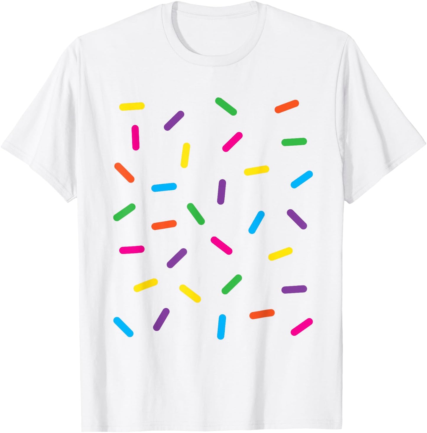 Funny Ice Cream Rainbow Sprinkles Jimmies Halloween Costume Men Women Kids T-Shirt - T-Shirt | White