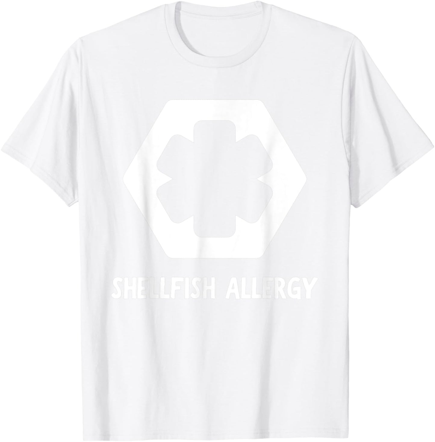 Shellfish Allergy Alert | Allergic T-Shirt - T-Shirt | White
