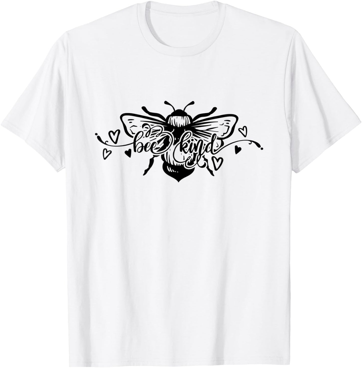 Bee Kind Wholesome Graphic T-Shirt - T-Shirt | White