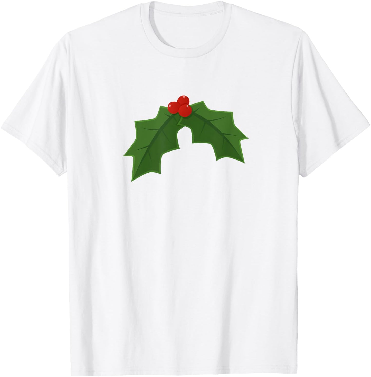 Holly - Holly and berries Christmas T-Shirt - T-Shirt | White