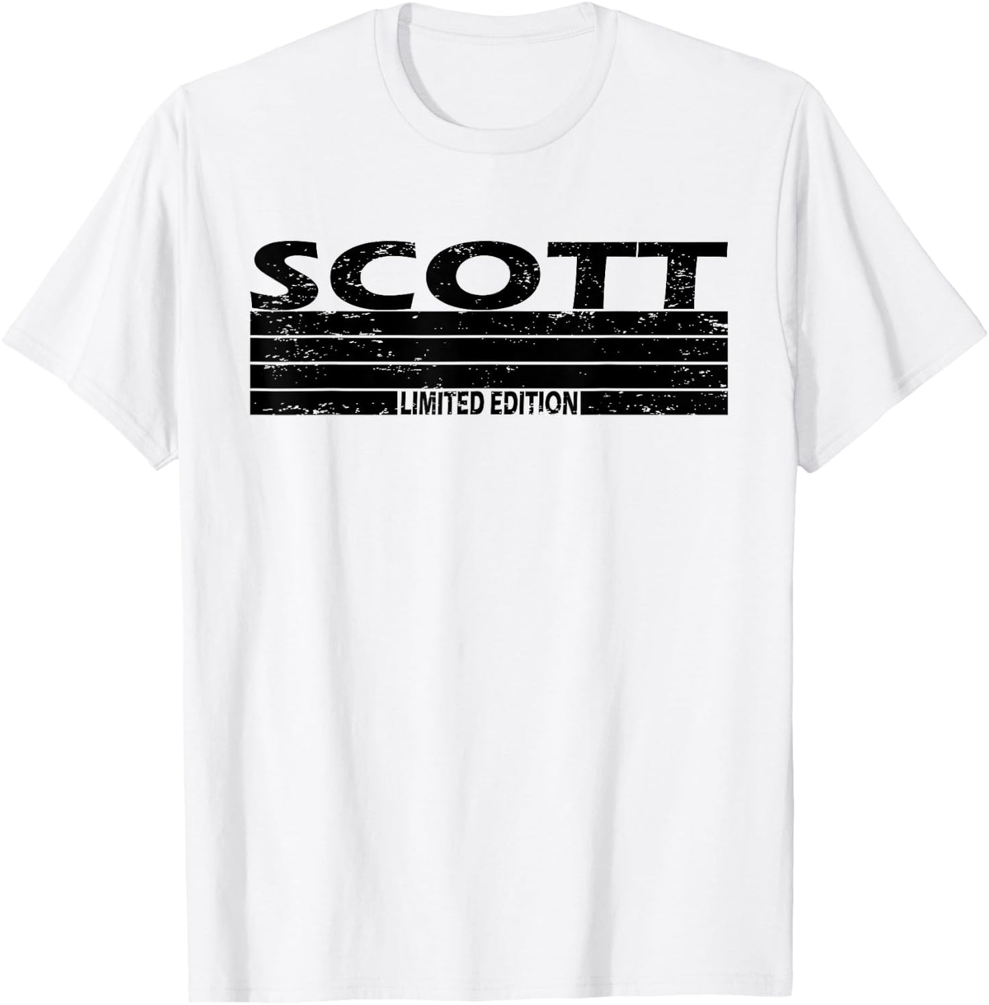 Scott Surname Limited Edition Retro Vintage Style Sunset T-Shirt - T-Shirt | White