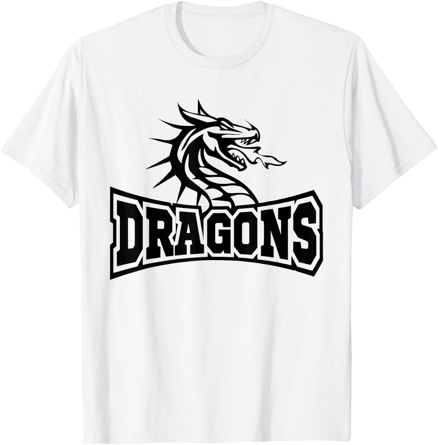Dragon Teacher Student School Sports Fan Team Spirit T-Shirt - T-Shirt | White