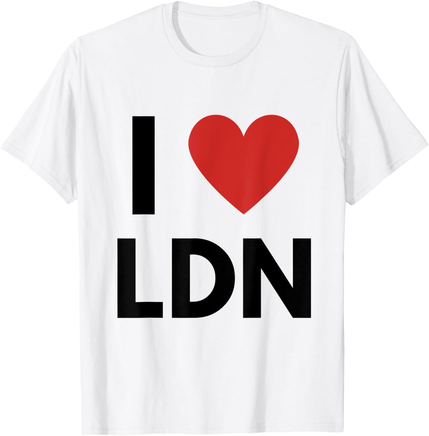 I Love LDN Heart London Love Fan Apparel T-Shirt - T-Shirt | White
