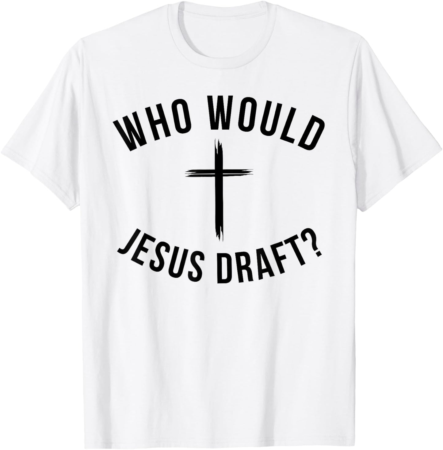 Funny Fantasy Football draft Who would Jesus draft joke T-Shirt - T-Shirt | White