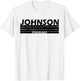 Johnson Surname Limited Edition Retro Vintage Style Sunset T-Shirt - T-Shirt | White