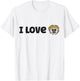 I Love Gibbon Monkeys T-Shirt - T-Shirt | White