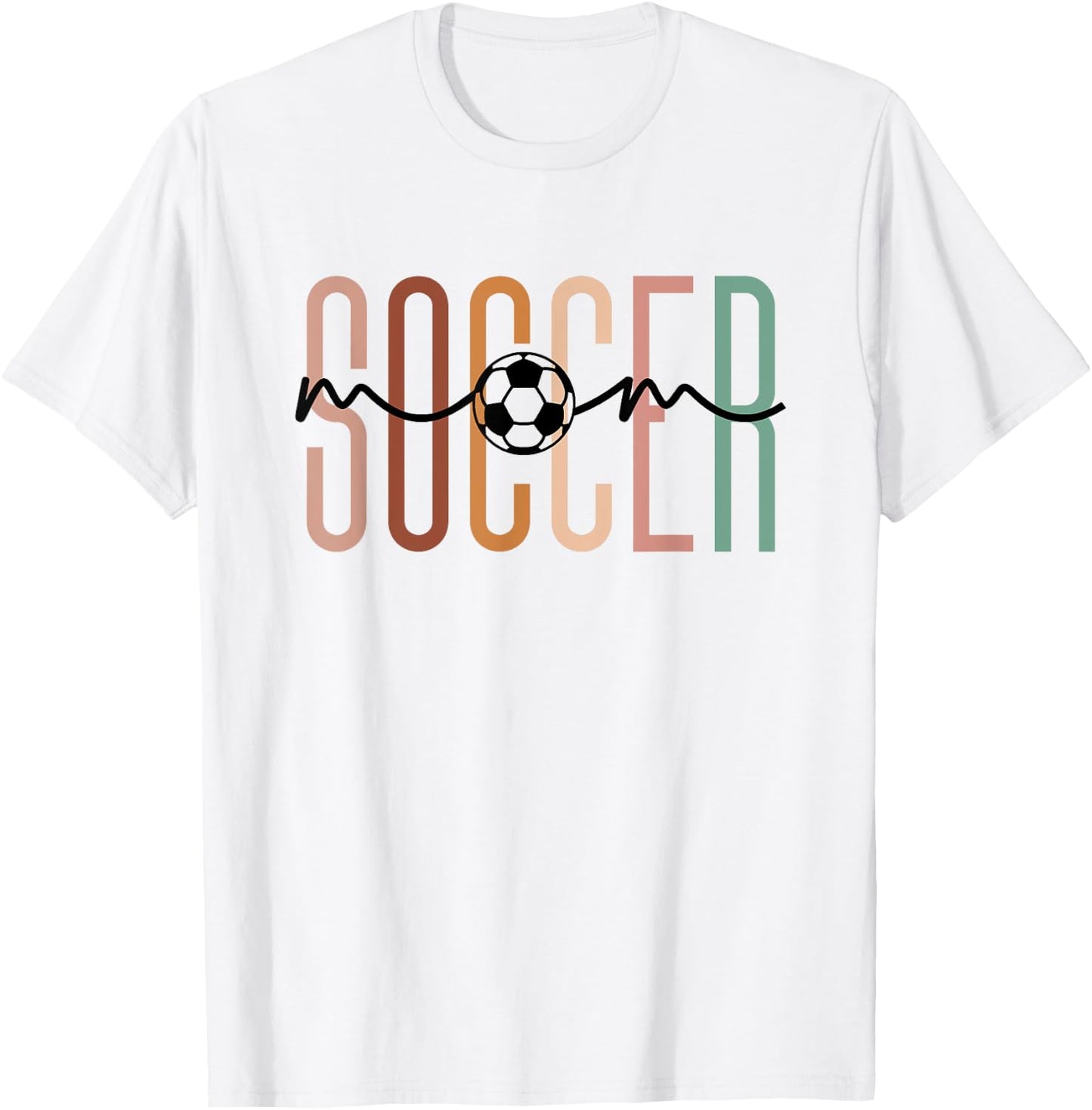Soccer Mom Soccer Mama Cute Mom Life Soccer T-Shirt - T-Shirt | White