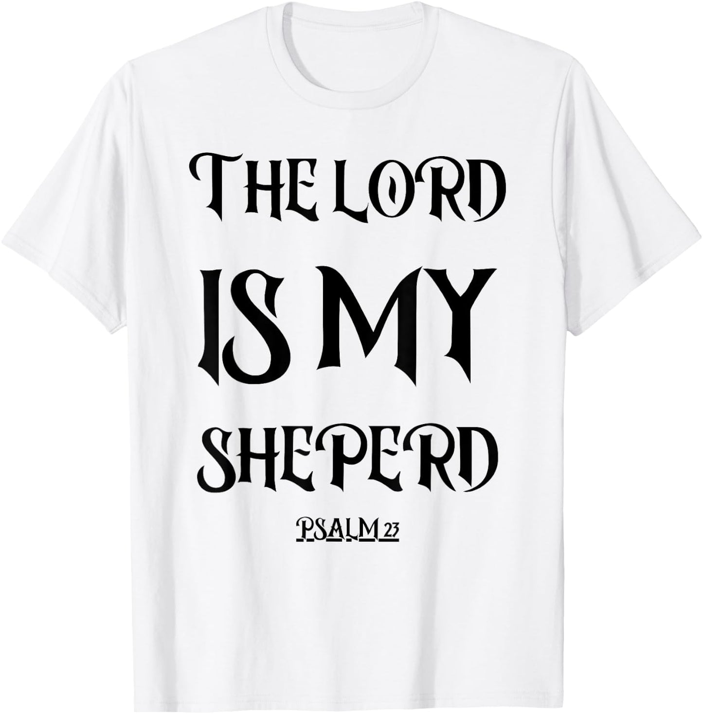 Psalm 23 Vintage Bible Verse Gift Fear No Evil Jesus T-Shirt - T-Shirt | White