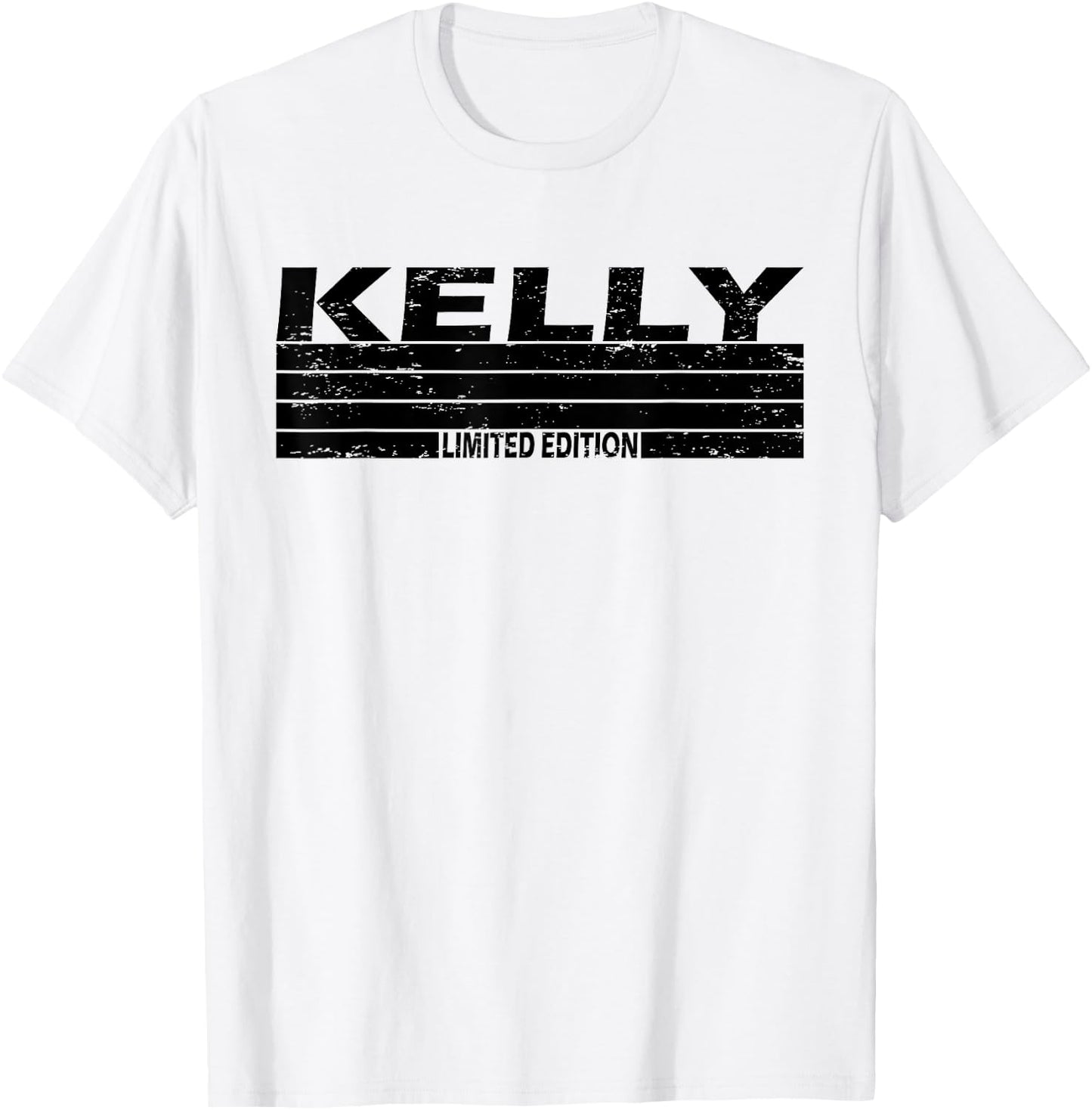 Kelly Surname Limited Edition Retro Vintage Style Sunset T-Shirt - T-Shirt | White