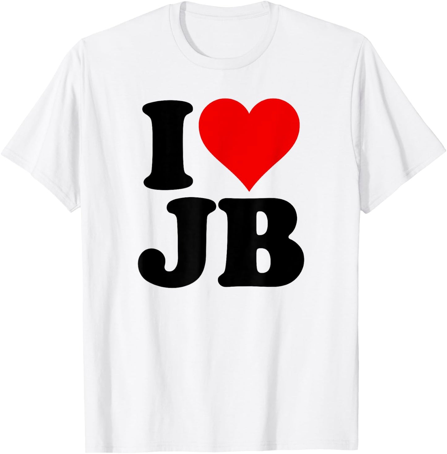 I Love Heart Jb J B J.b. T-Shirt - T-Shirt | White