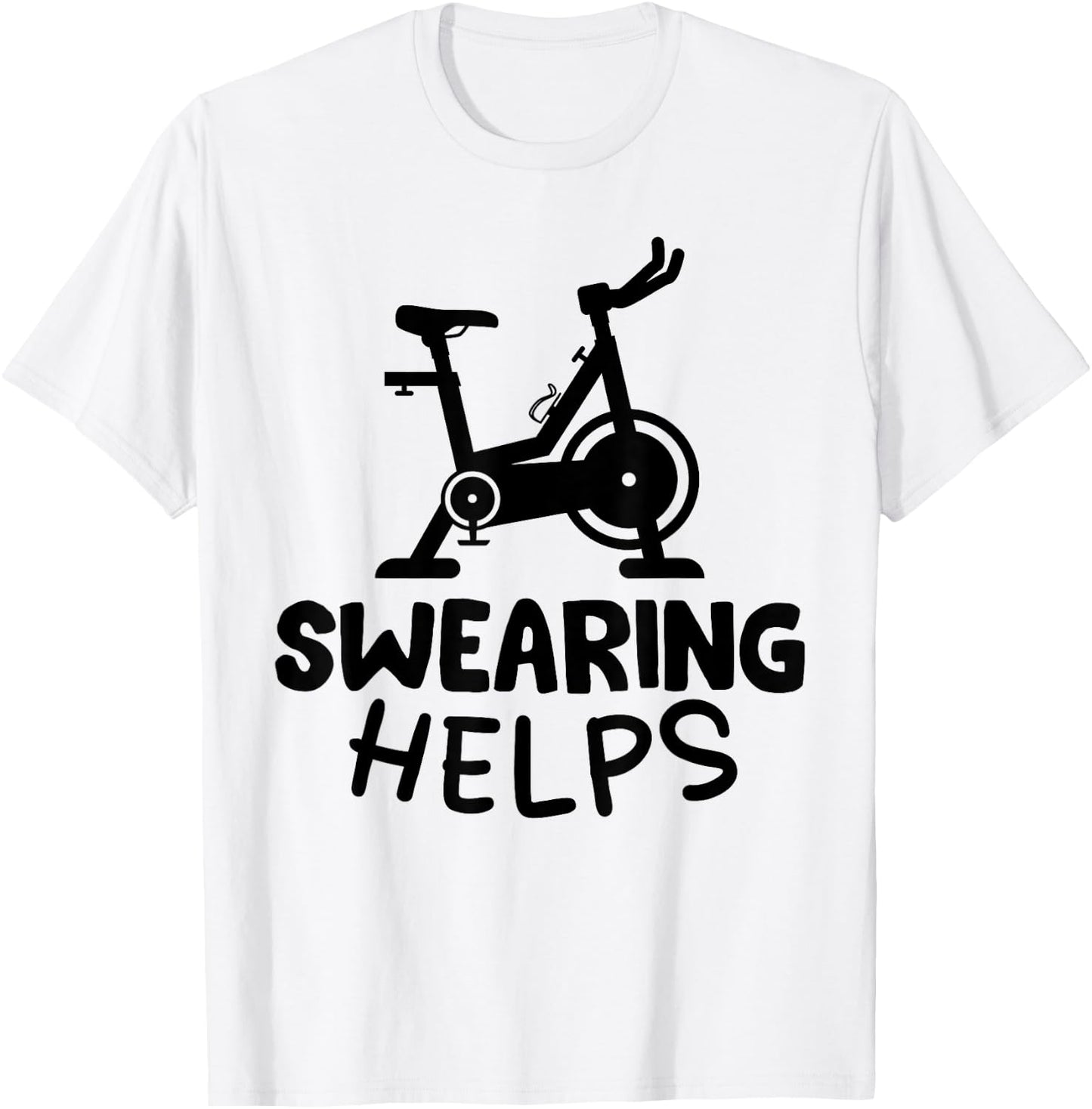 Funny Spin Class Rhythm Cycling Workout Stationary Spin Bike T-Shirt - T-Shirt | White