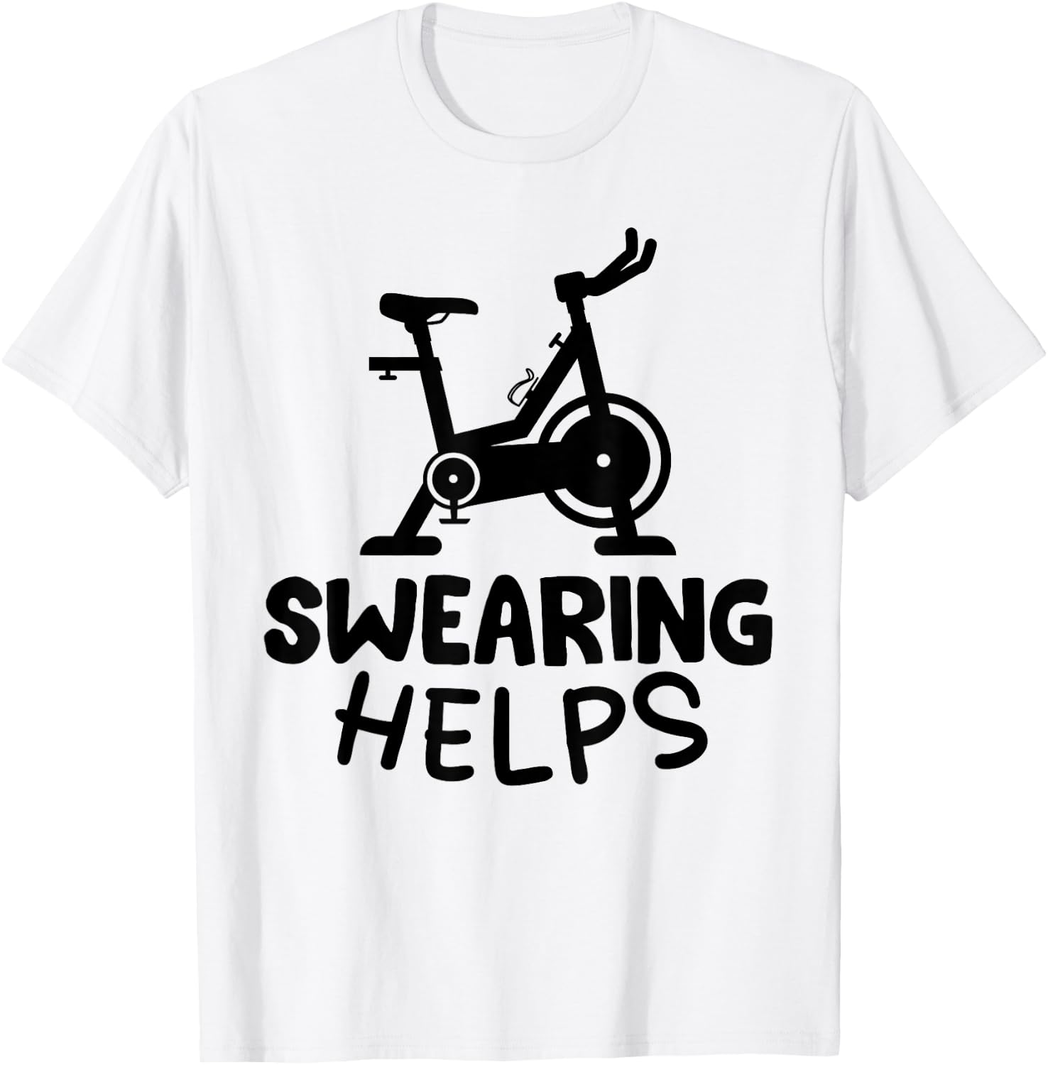 Funny Spin Class Rhythm Cycling Workout Stationary Spin Bike T-Shirt - T-Shirt | White