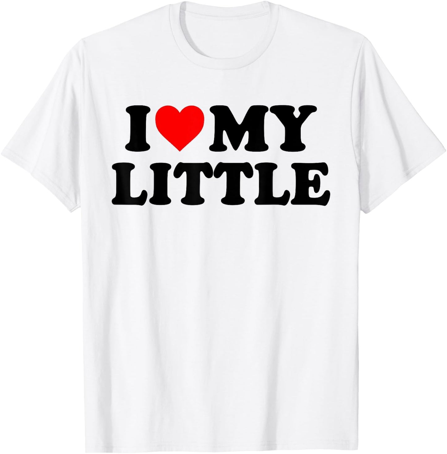I Heart My Little Love Matching Little Big Sorority T-Shirt - T-Shirt | White