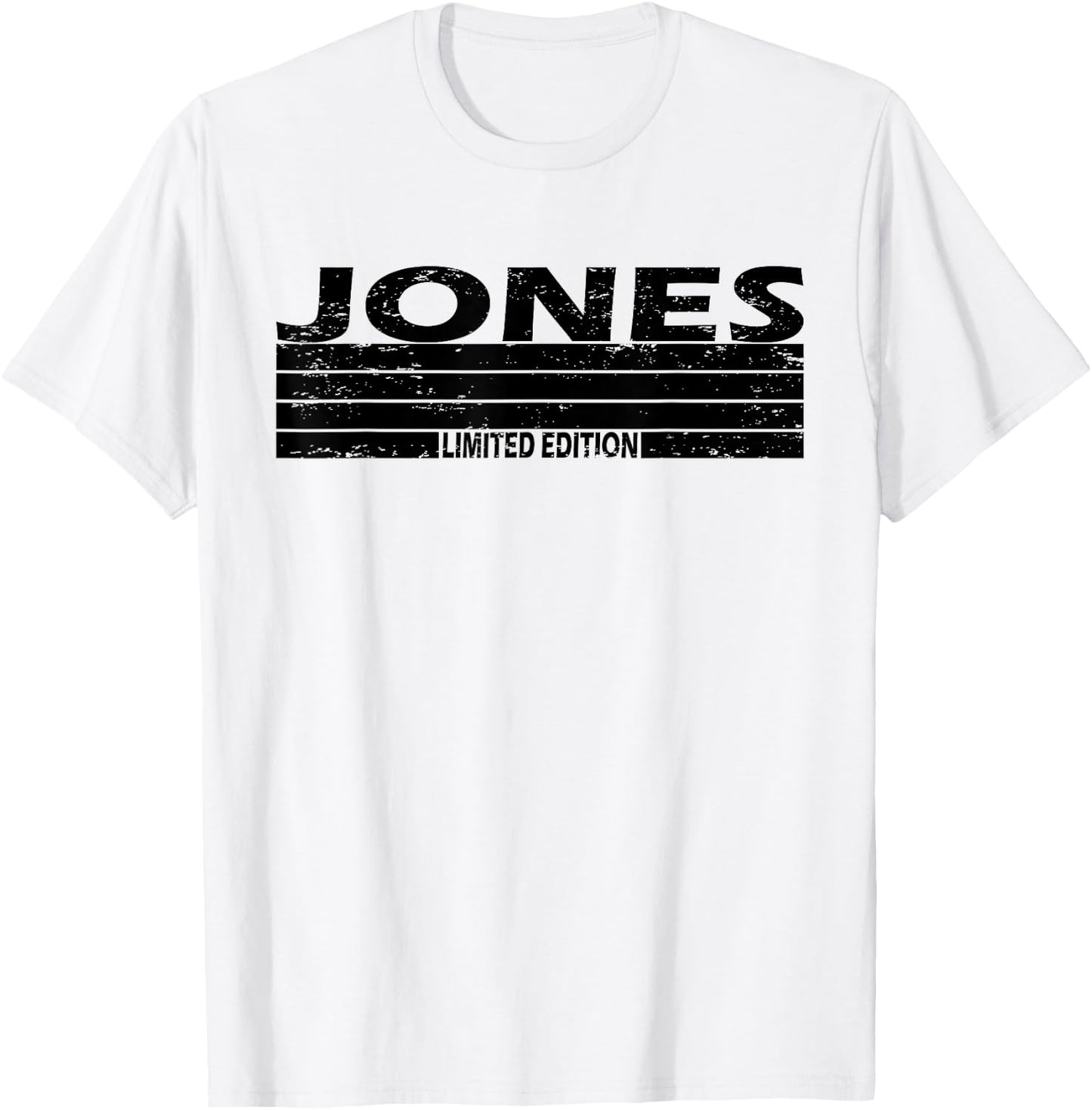 Jones Surname Limited Edition Retro Vintage Style Sunset T-Shirt - T-Shirt | White