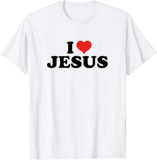 I love Jesus T-Shirt - T-Shirt | White