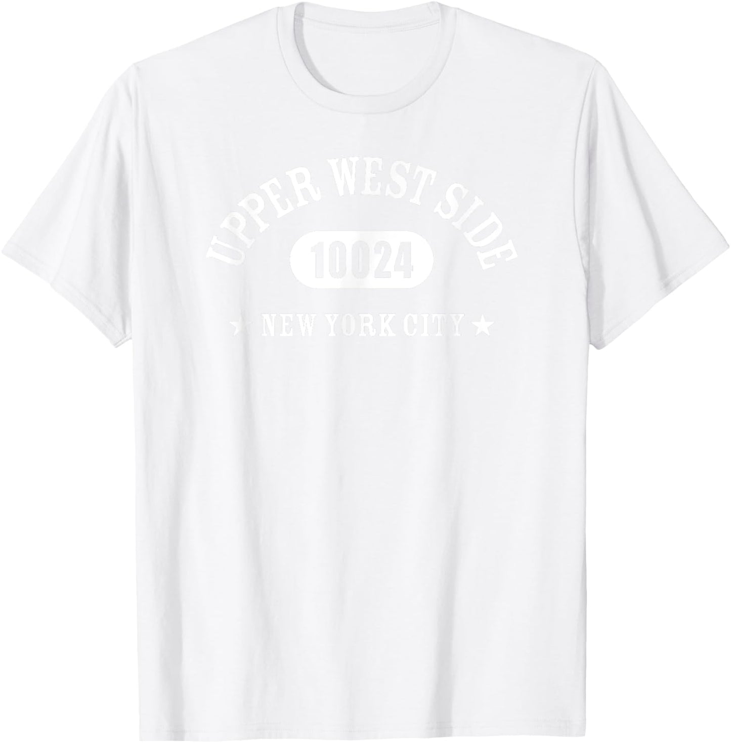 UPPER WEST SIDE 10024 NEW YORK CITY / NYC Athletic Design T-Shirt - T-Shirt | White