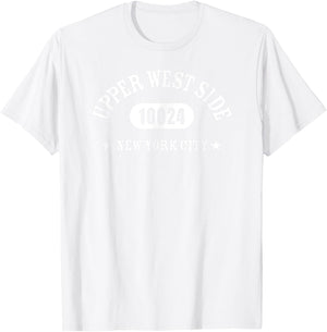 UPPER WEST SIDE 10024 NEW YORK CITY / NYC Athletic Design T-Shirt - T-Shirt | White