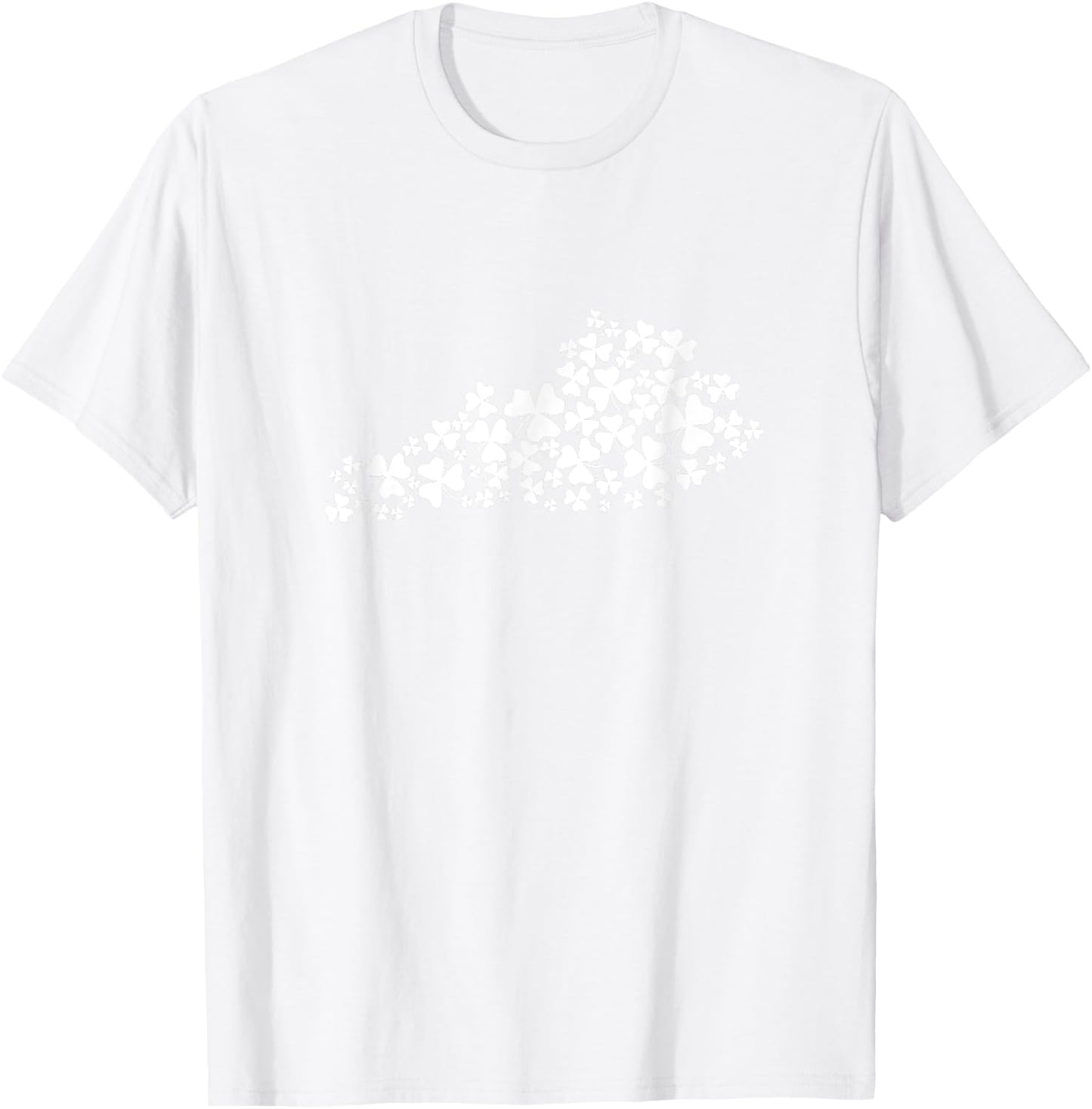 Kentucky Shamrocks State Shirt - Kentucky St. Patrick's Day T-Shirt - T-Shirt | White