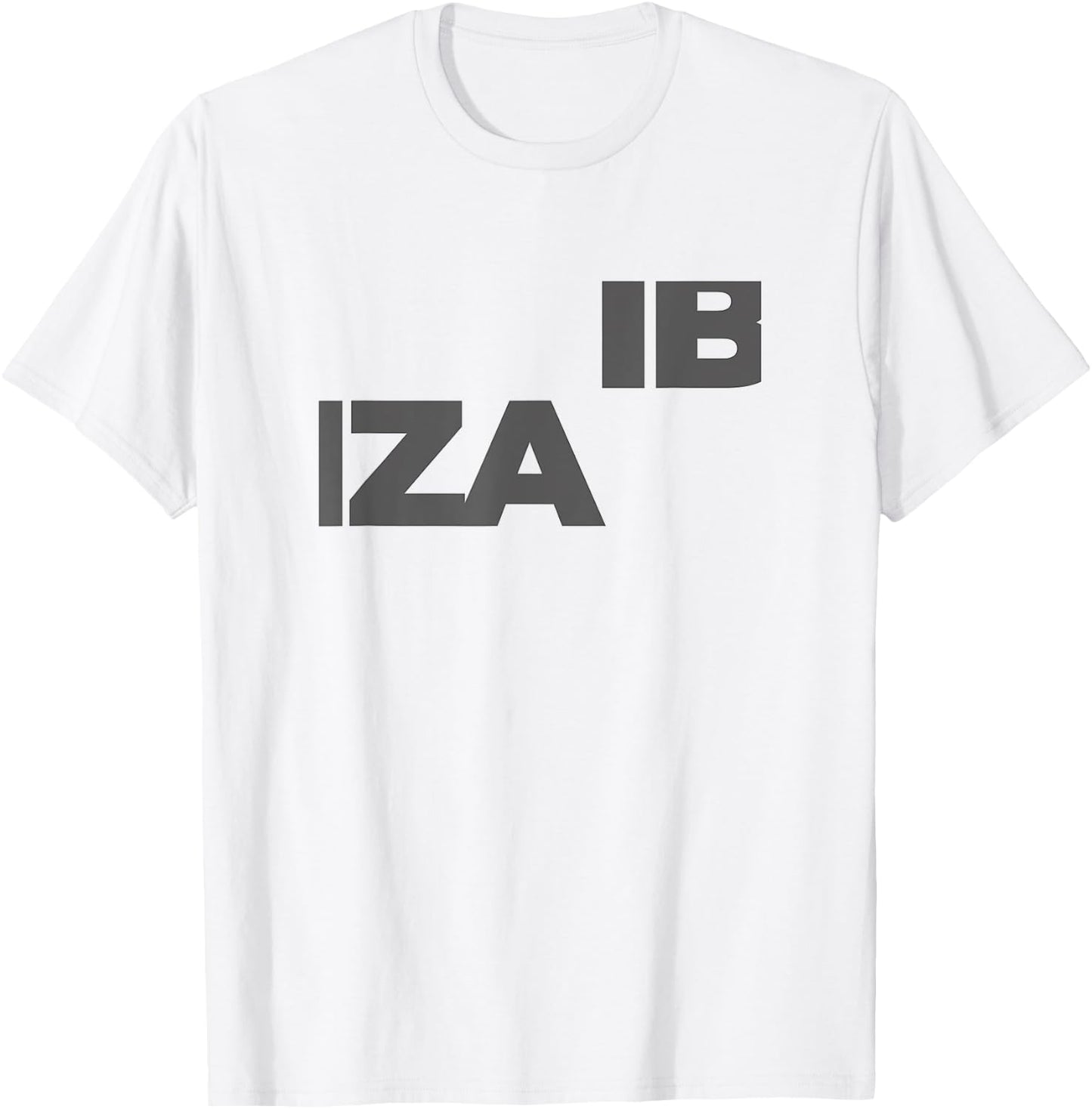 Ibiza Large Text T-Shirt - T-Shirt | White