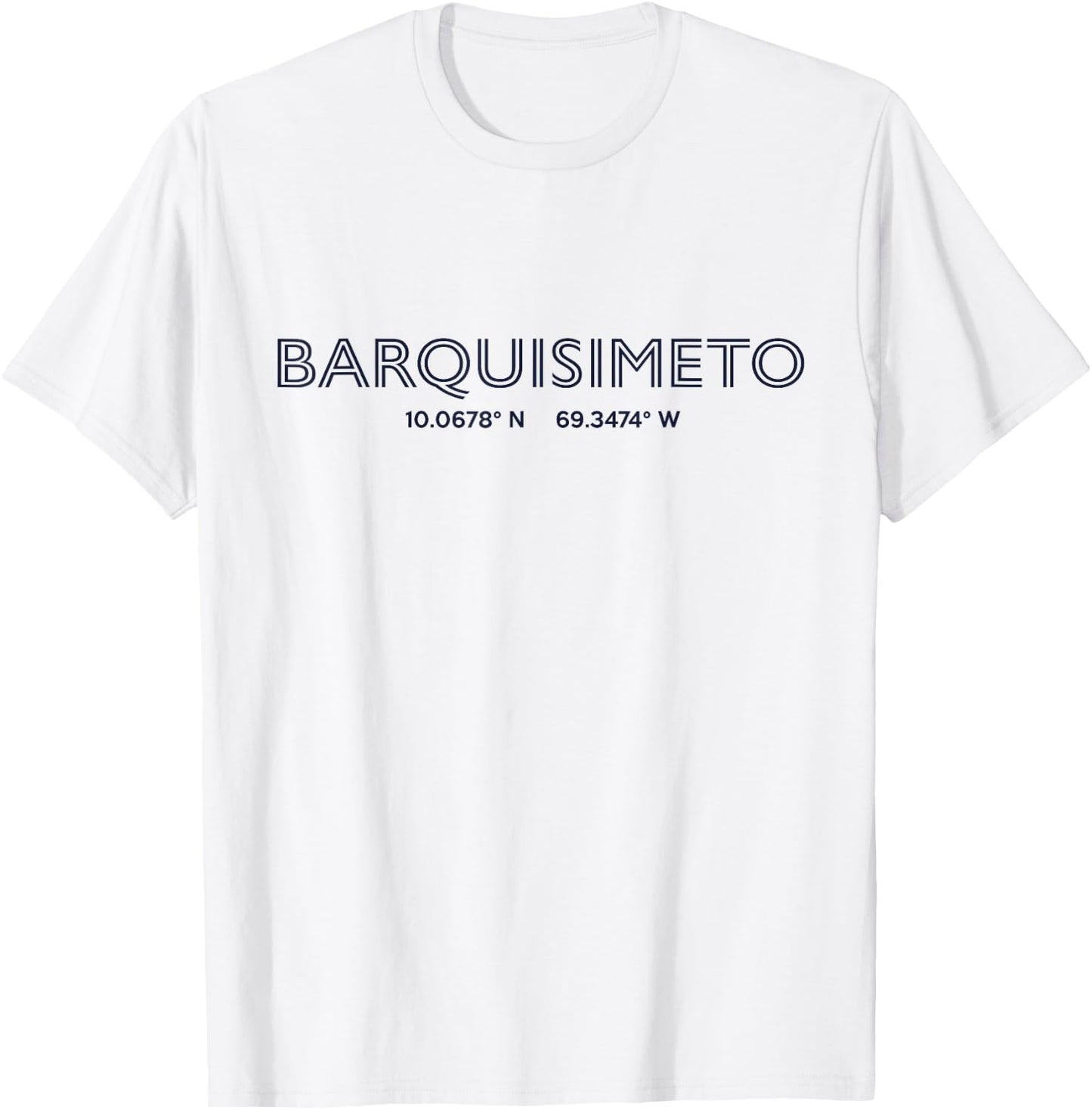 Venezuela City Coordinates - Barquisimeto T-Shirt - T-Shirt | White