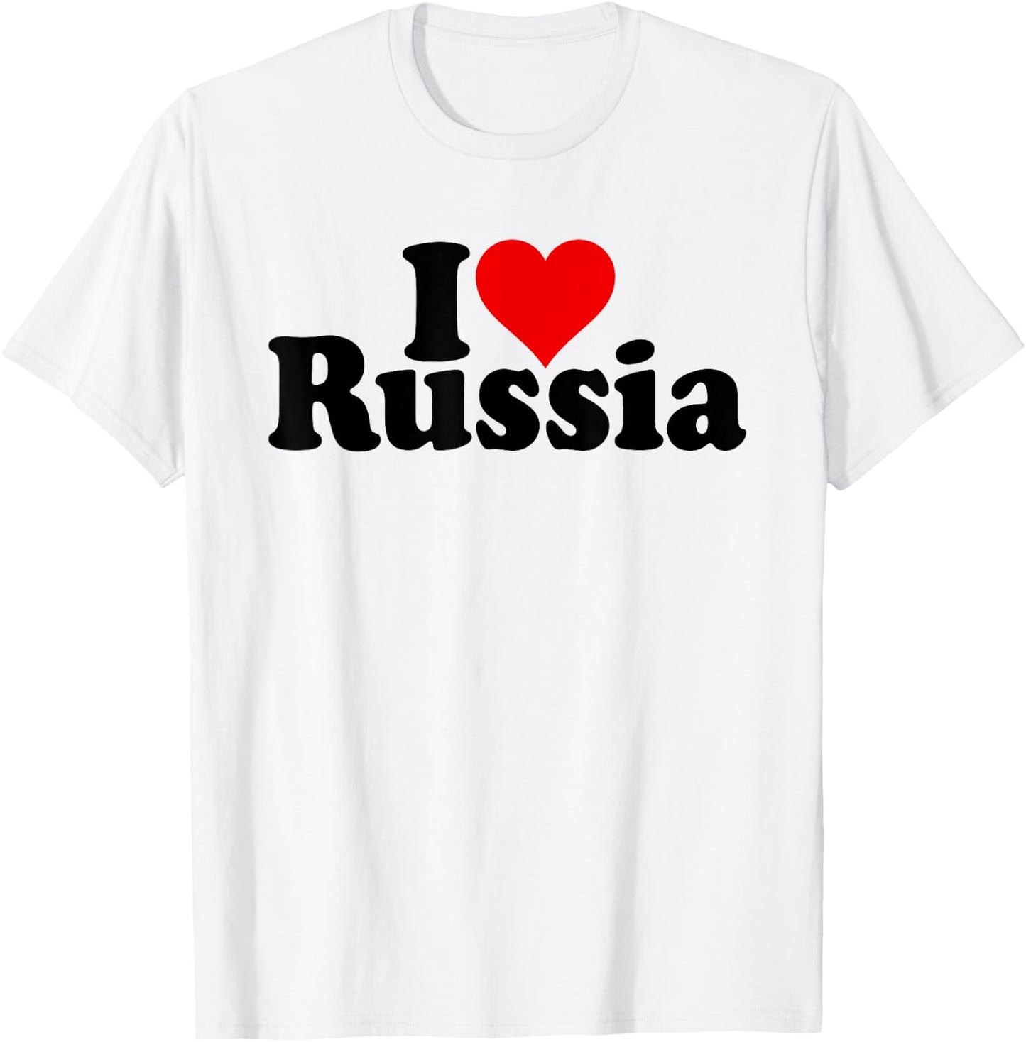I Love Heart Russia T-Shirt - T-Shirt | White