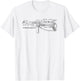 MP40 German WW2 Submachine Gun Infographic in German T-Shirt - T-Shirt | White