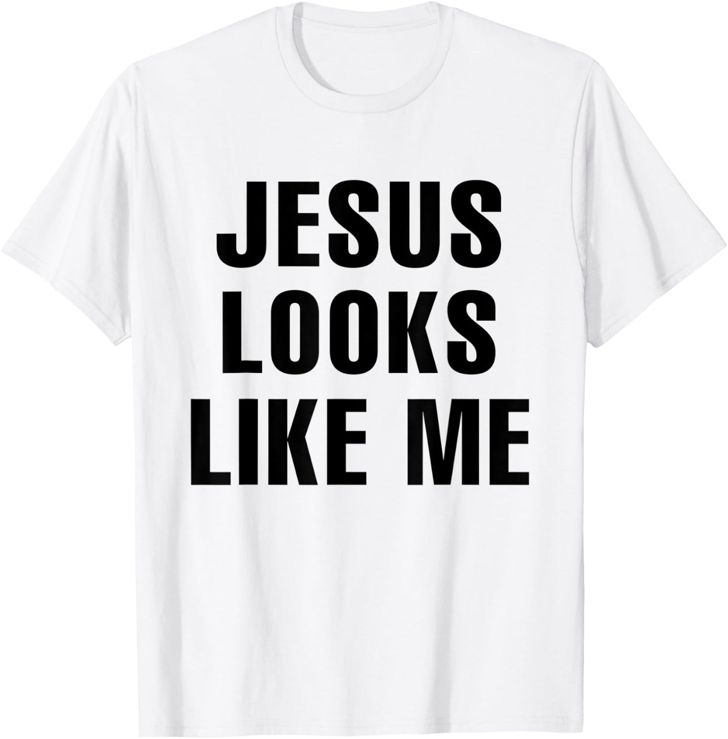 Jesus looks like me, rock punk camp debbie music funtime 80s T-Shirt - T-Shirt | White