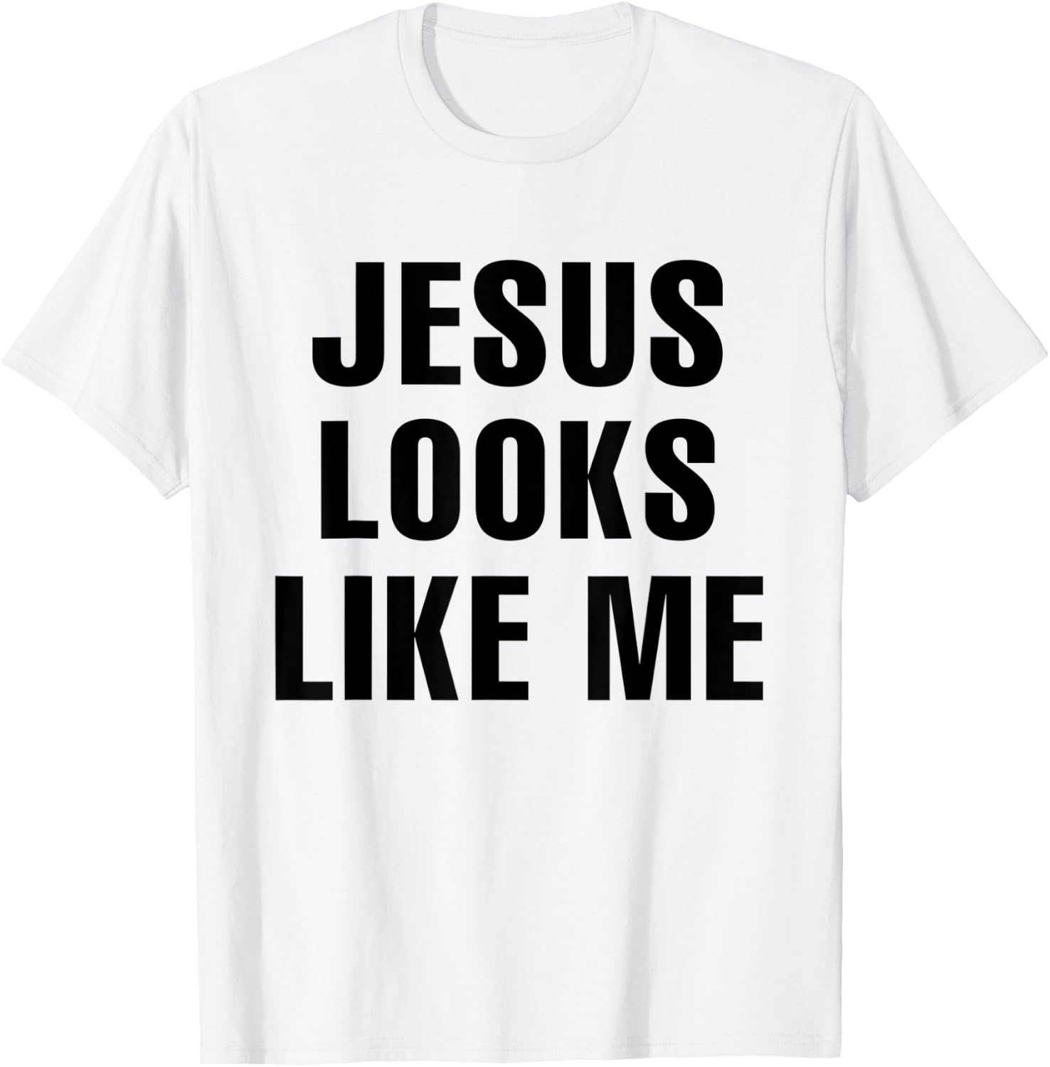 Jesus looks like me, rock punk camp debbie music funtime 80s T-Shirt - T-Shirt | White